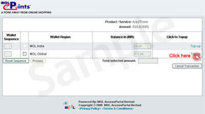 mol insufficient balance