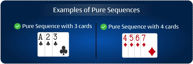 Invalid pure sequence a23 rummy