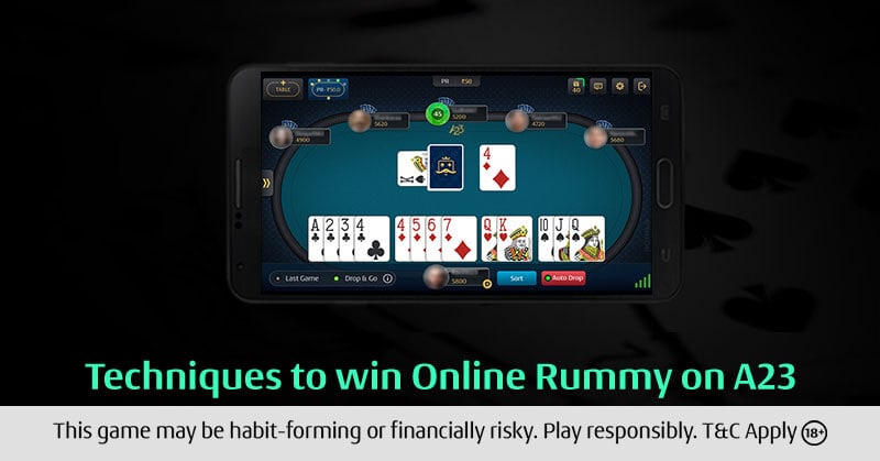 Techniques to win Online Rummy on A23