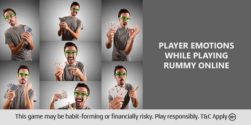 Player Emotions while Playing Rummy
