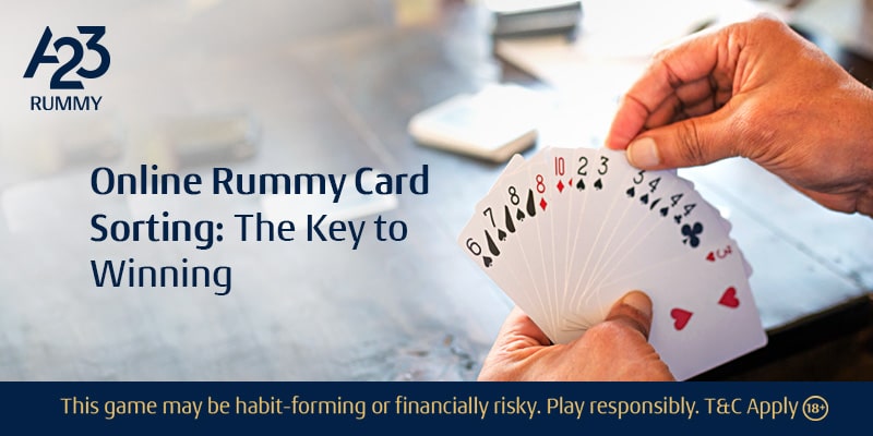 Online Rummy Card Sorting