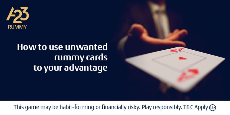 Strategic approach to pick unwanted rummy cards