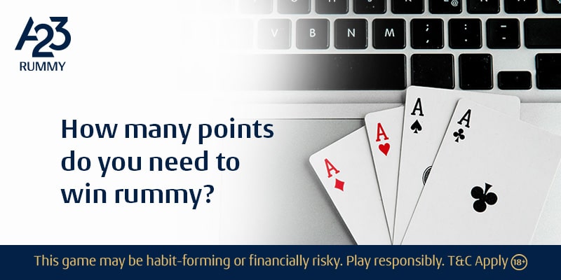 How many points do you need to win Rummy?